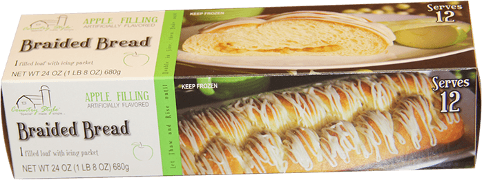 Country Style Braided Bread Apple product packaging