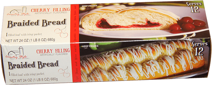 Country Style Braided Bread Cherry product packaging
